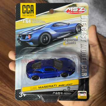 CCA 1:64 Maserati MC20 Die-Cast Model Car – Premium Series | Official Licensed Collectible | Working Suspension | Luxury Sports Car Replica