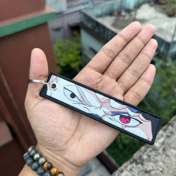 Naruto Kakashi Hatake Embroidered Fabric Keychain || Premium Anime Bag Tag & Keyring || NARUTO