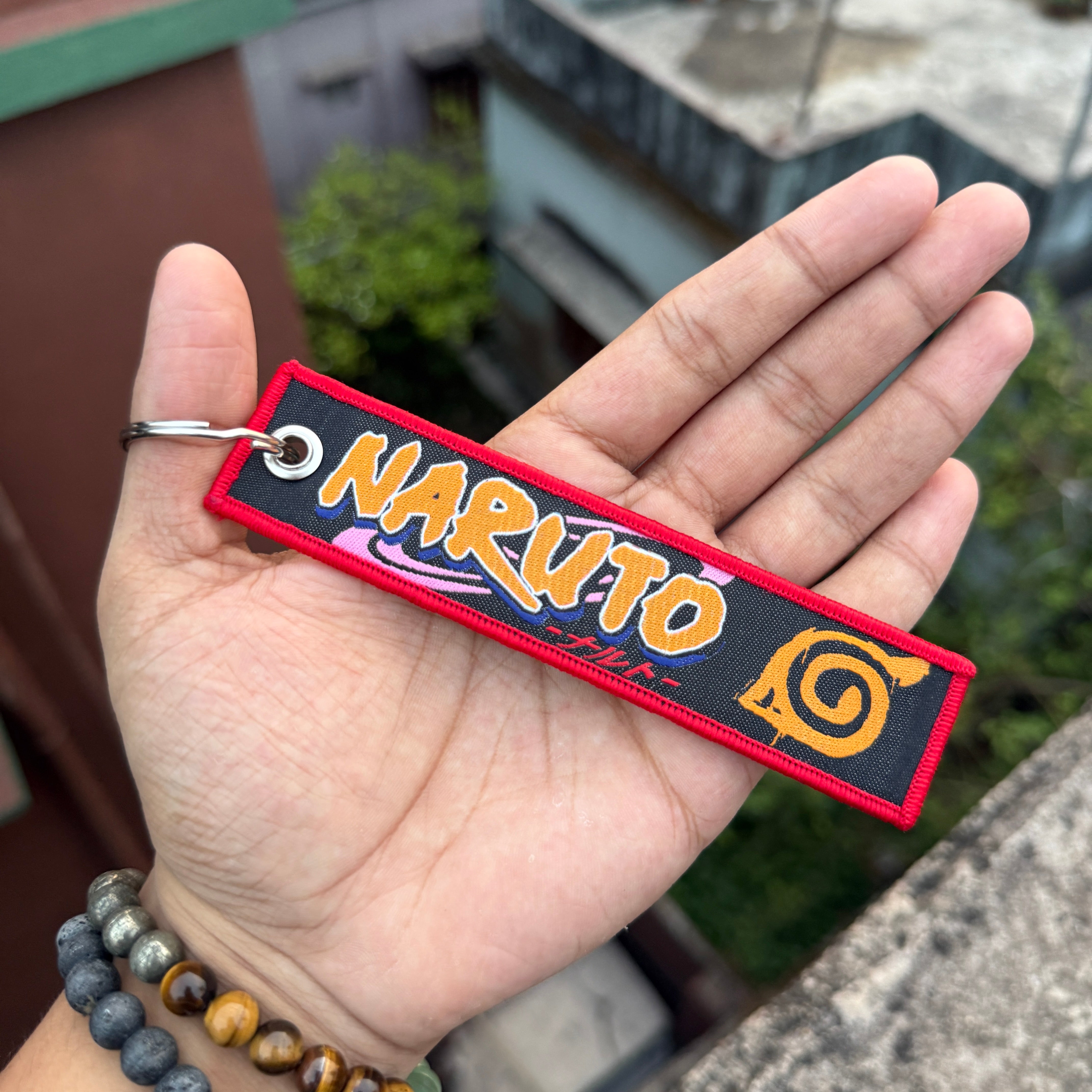 Naruto Embroidered Fabric Keychain || Premium Anime Bag Tag & Keyring || NARUTO