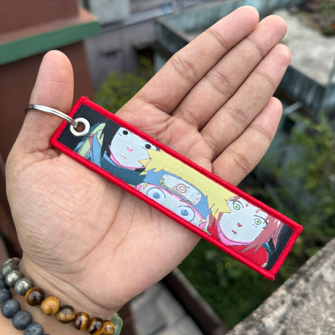 Naruto Embroidered Fabric Keychain || Premium Anime Bag Tag & Keyring || NARUTO