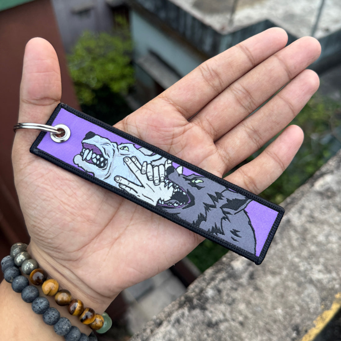 Jujutsu Kaisen Megumi Fushiguro Embroidered Fabric Keychain || Premium Anime Bag Tag & Keyring || JUJUTSU KAISEN