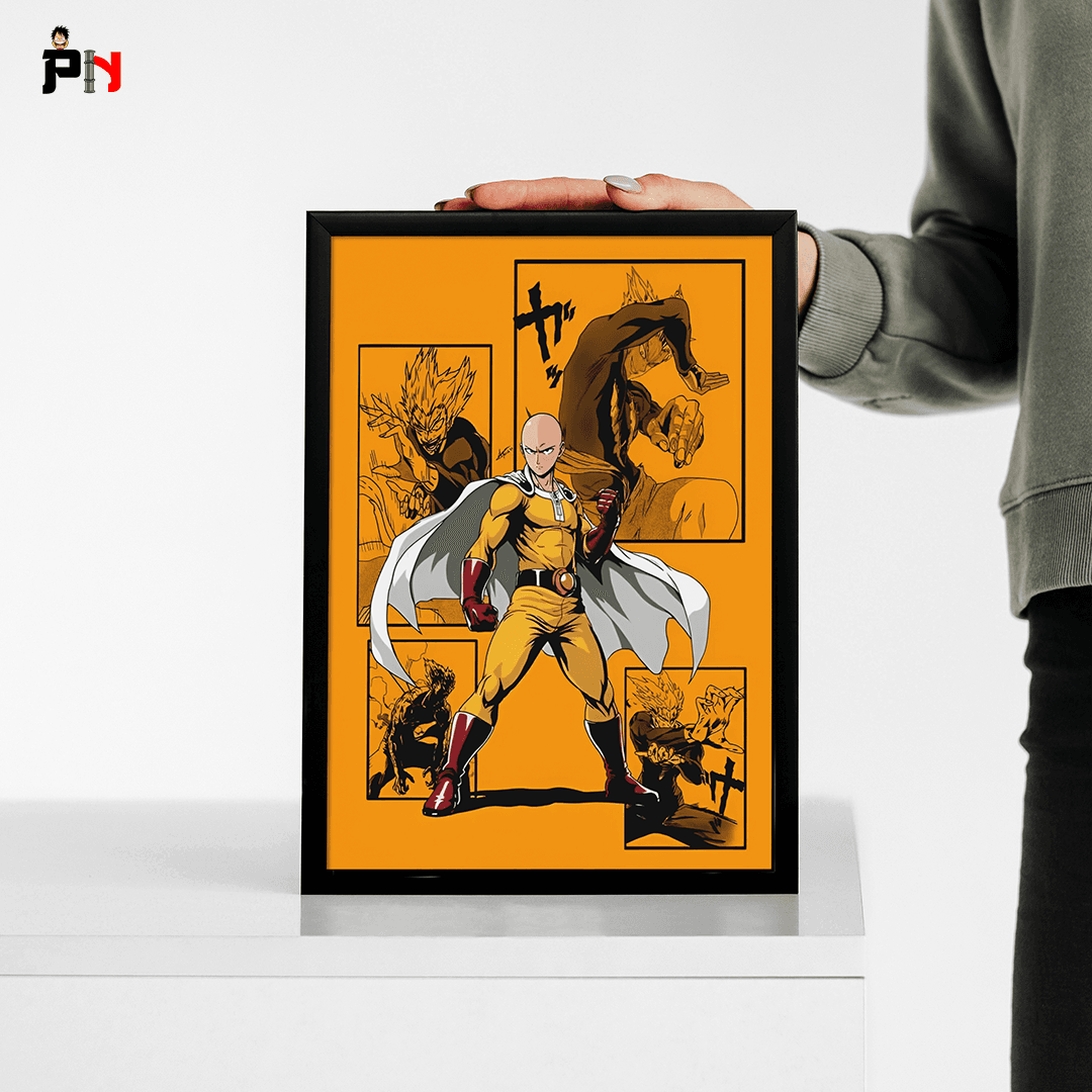 One-Punch Man Saitama Anime Frame [ 11.7x8.3 INCHES ] || ONE-PUNCH MAN #1
