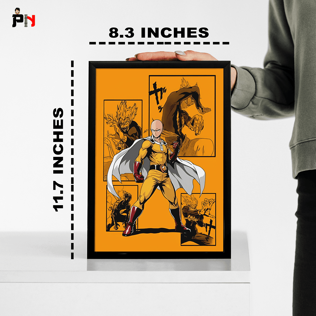 One-Punch Man Saitama Anime Frame [ 11.7x8.3 INCHES ] || ONE-PUNCH MAN #1