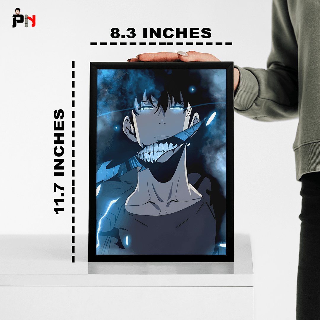 Solo Leveling Sung Jin-woo Anime Frame [ 11.7x8.3 INCHES ] || SOLO LEVELING