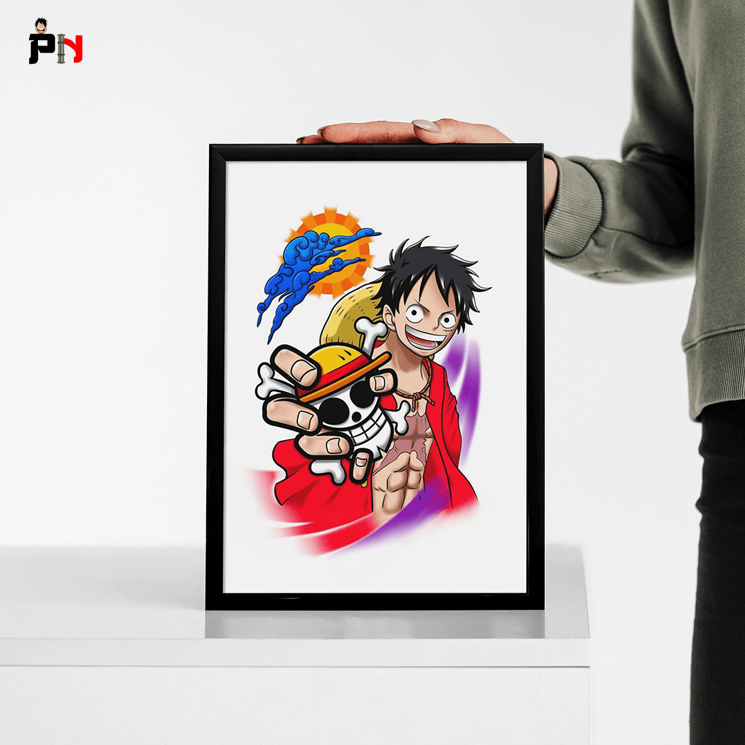 One Pice Monkey D. Luffy Anime Frame [ 11.7x8.3 INCHES ] || ONE PIECE