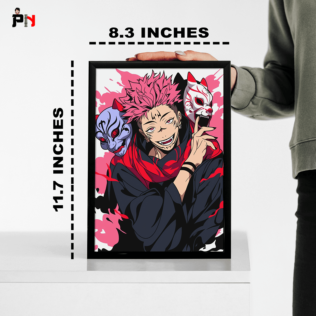 Jujutsu Kaisen Yuji x Sukuna Anime Frame [ 11.7x8.3 INCHES ] || JUJUTSU KAISEN
