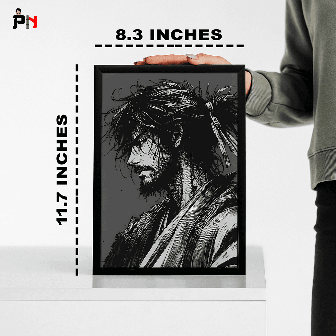 Vagabond Miyamoto Musashi Anime Frame [ 11.7x8.3 INCHES ] || VAGABOND