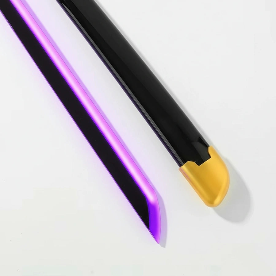 *LED*  Demon Slayer Legendary Giyuu Tomioka’s Nichirin Cosplay Replica Premium Life Size Led Wooden Katana [104 CM] || DEMON SLAYER