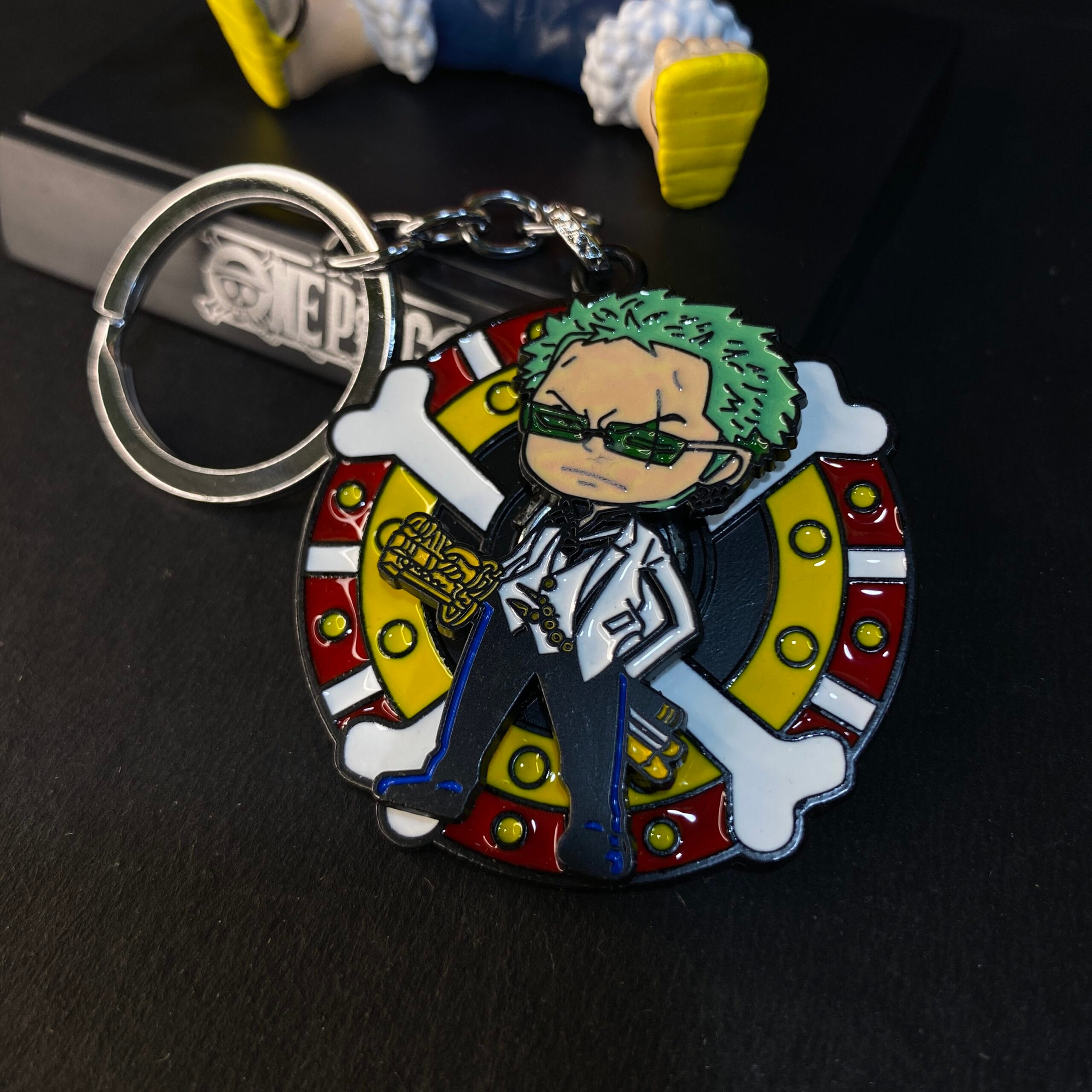 Roronoa Zoro Rotating Spiner Metal Keychain Keyring || ONE PIECE