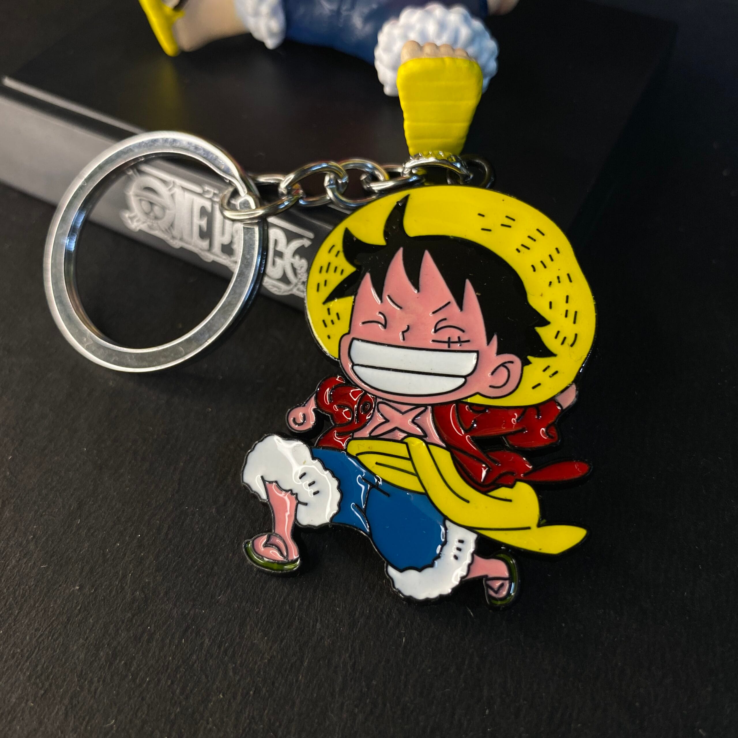 Monkey D.Luffy Smile Face Metal Keychain Keyring || ONE PIECE