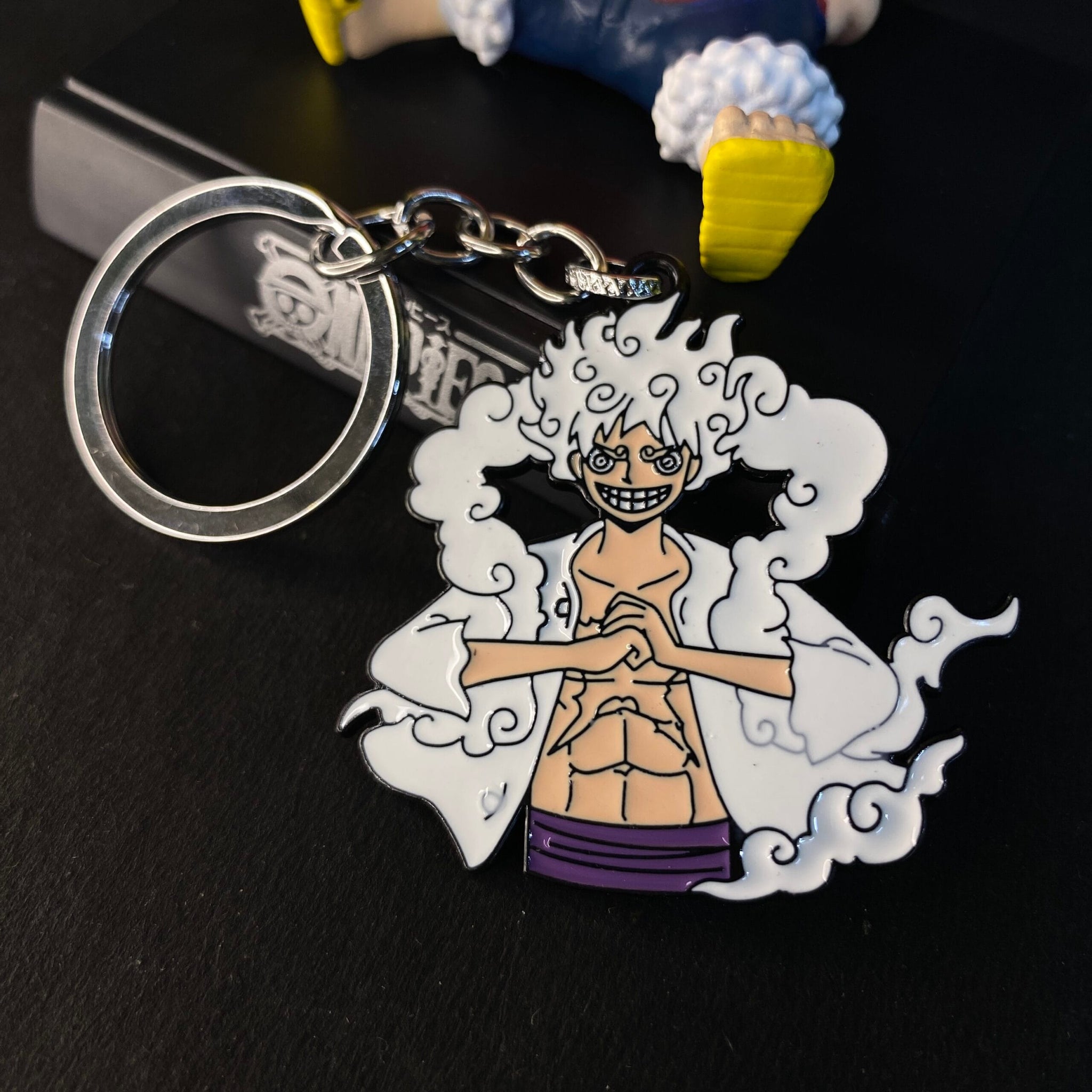 One Pice Monkey D.Luffy Gear 5 Metal Keychain Keyring || ONE PIECE