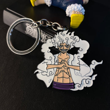 One Pice Monkey D.Luffy Gear 5 Metal Keychain Keyring || ONE PIECE