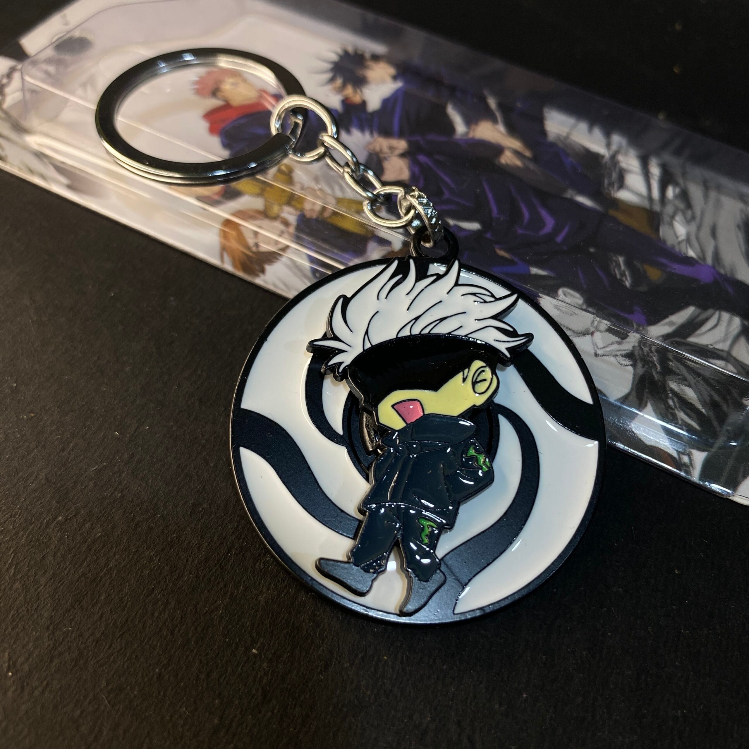 Satoru Gojo Rotating Spiner Metal Keychain Keyring || JUJUTSU KAISEN