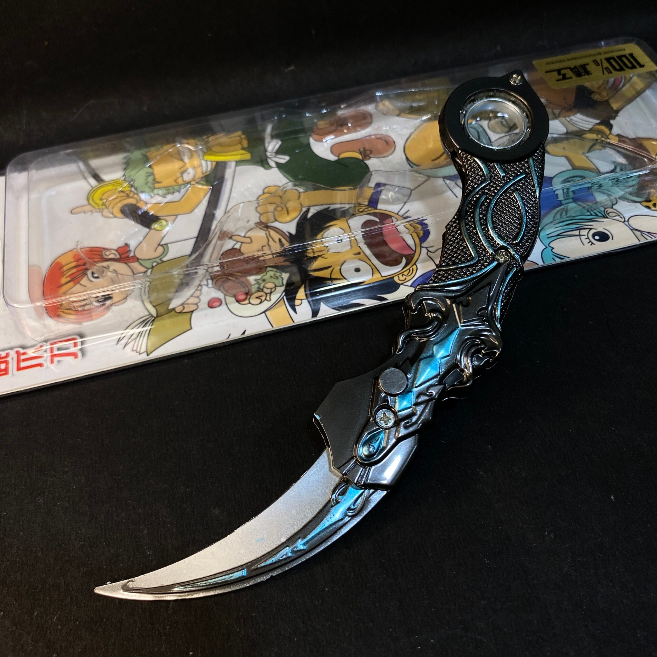 ANIME LIMITED EDITION FOLDABLE ROTATED KARAMBIT [18 CM] WEAPON MODEL 2 || KARAMBIT