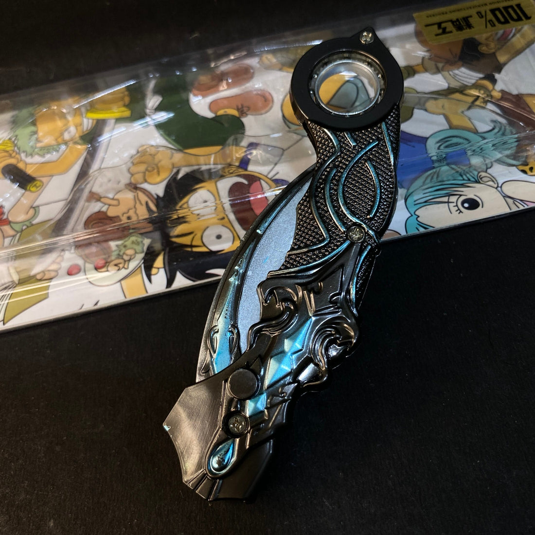 ANIME LIMITED EDITION FOLDABLE ROTATED KARAMBIT [18 CM] WEAPON MODEL 2 || KARAMBIT