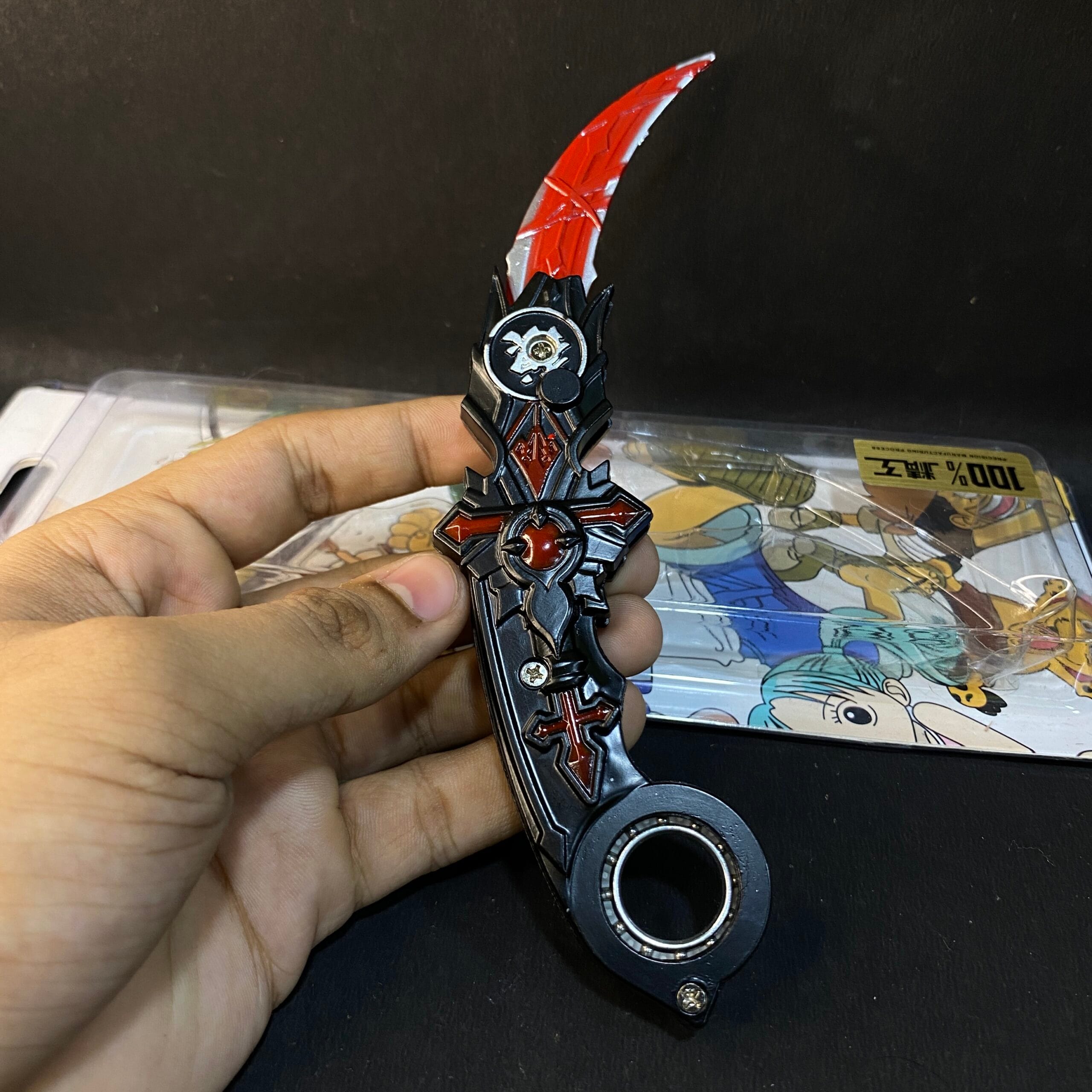 ANIME LIMITED EDITION FOLDABLE ROTATED KARAMBIT [18 CM] WEAPON MODEL 3 || KARAMBIT