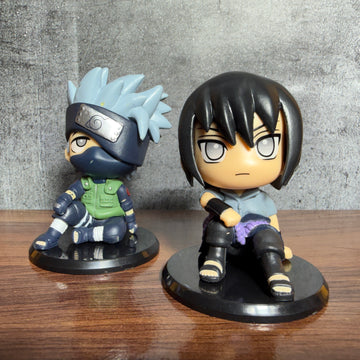 Sasuke Uchiha x Kakashi Hatake Miniature Set of 2 Action Figure || NARUTO