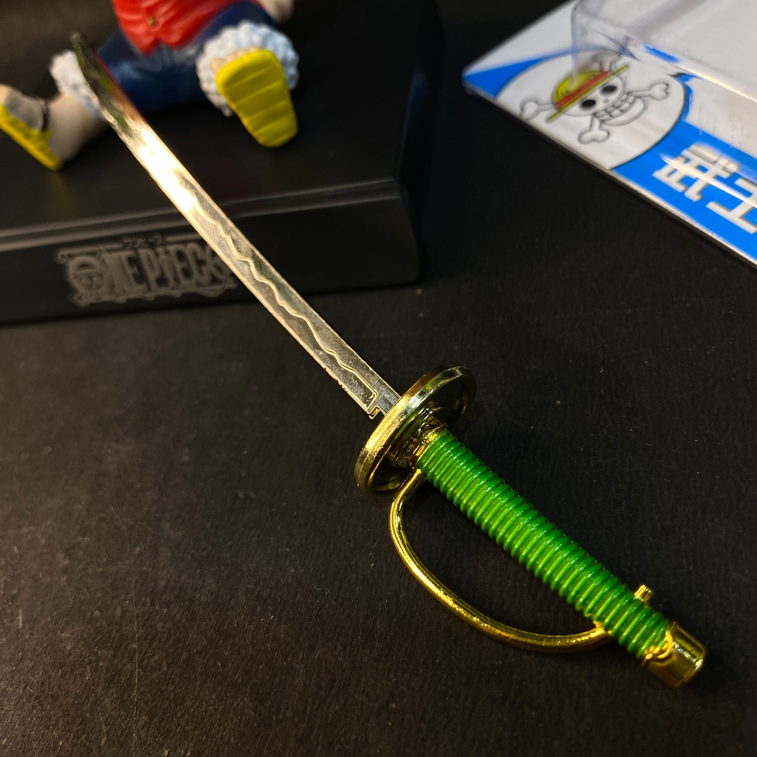 Button Lock Black Metal Katana Keychains [16 CM] Keyring Model 5 || KATANA KEYCHAIN