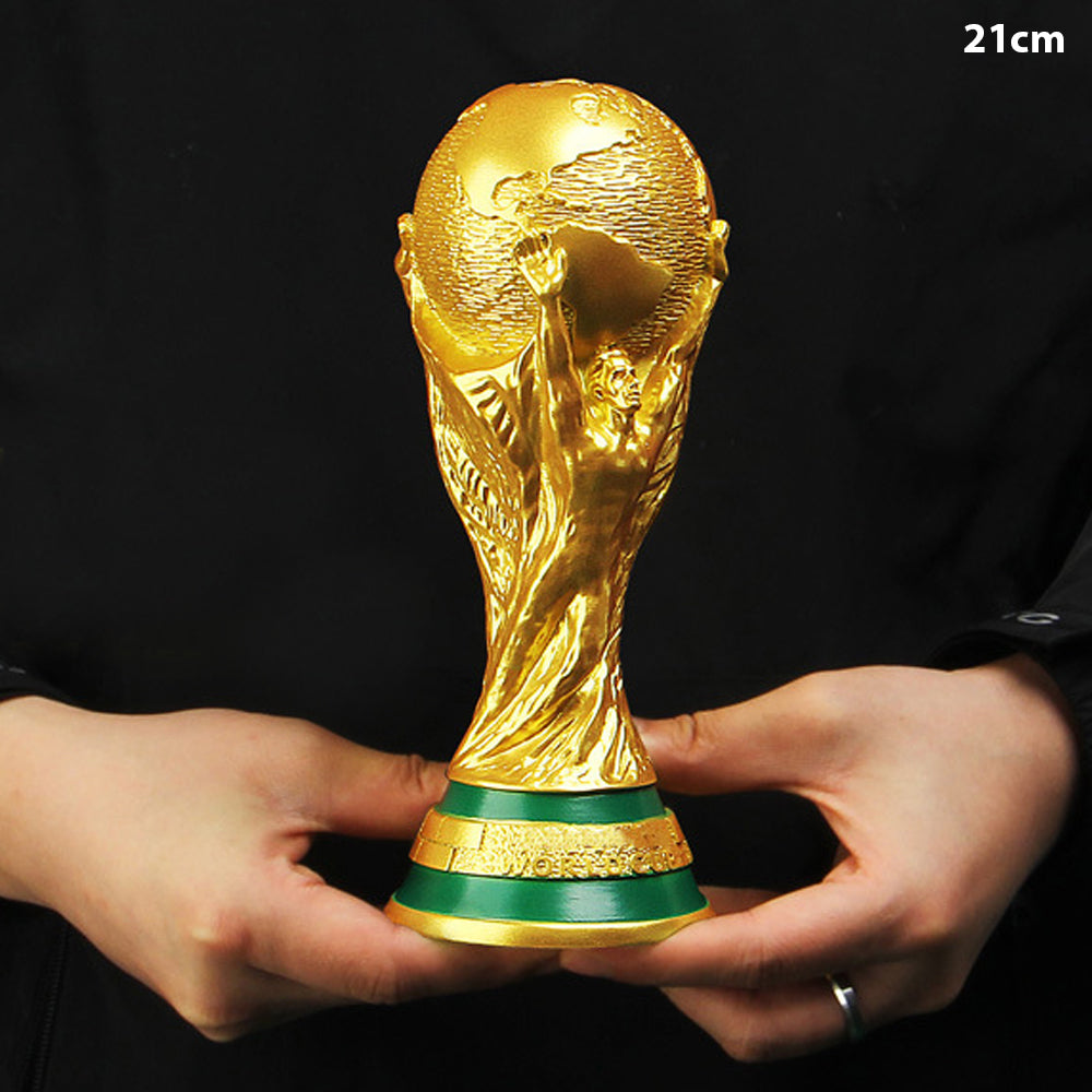 Gold World Cup Trophy Replica – Premium Soccer Championship Award Model for Fans, Gifts, and Sports Decor