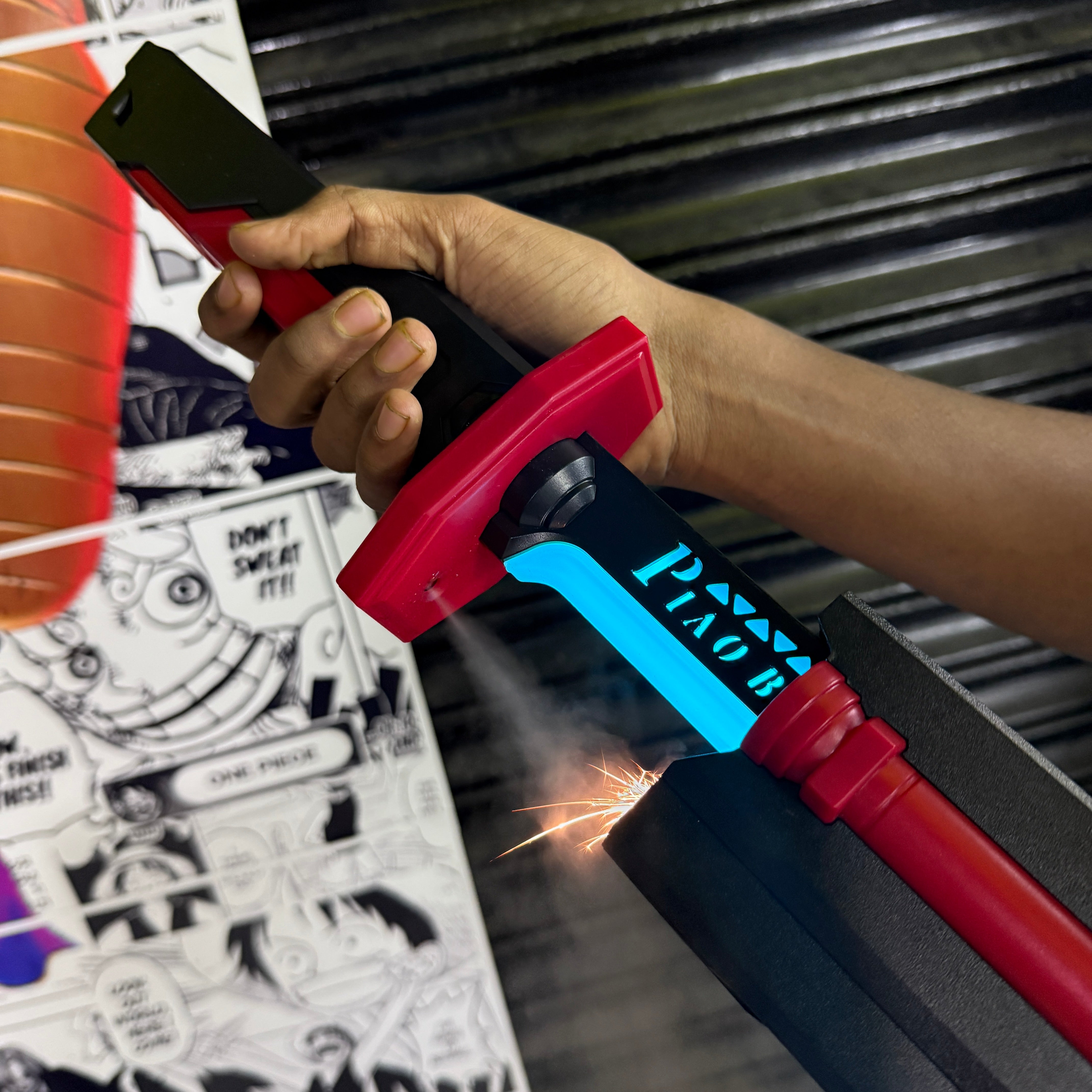 Premium Sparking LED Sword | Trending Katana | Swords with sparks + smoke + light | Rechargeable LED Katana