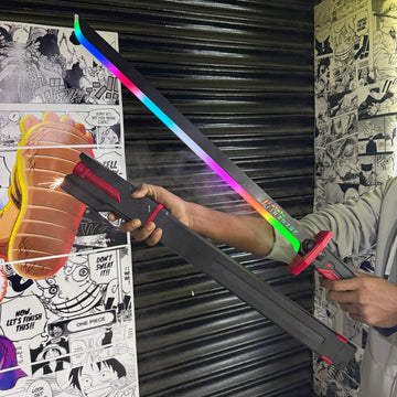 Premium Sparking LED Sword | Trending Katana | Swords with sparks + smoke + light | Rechargeable LED Katana