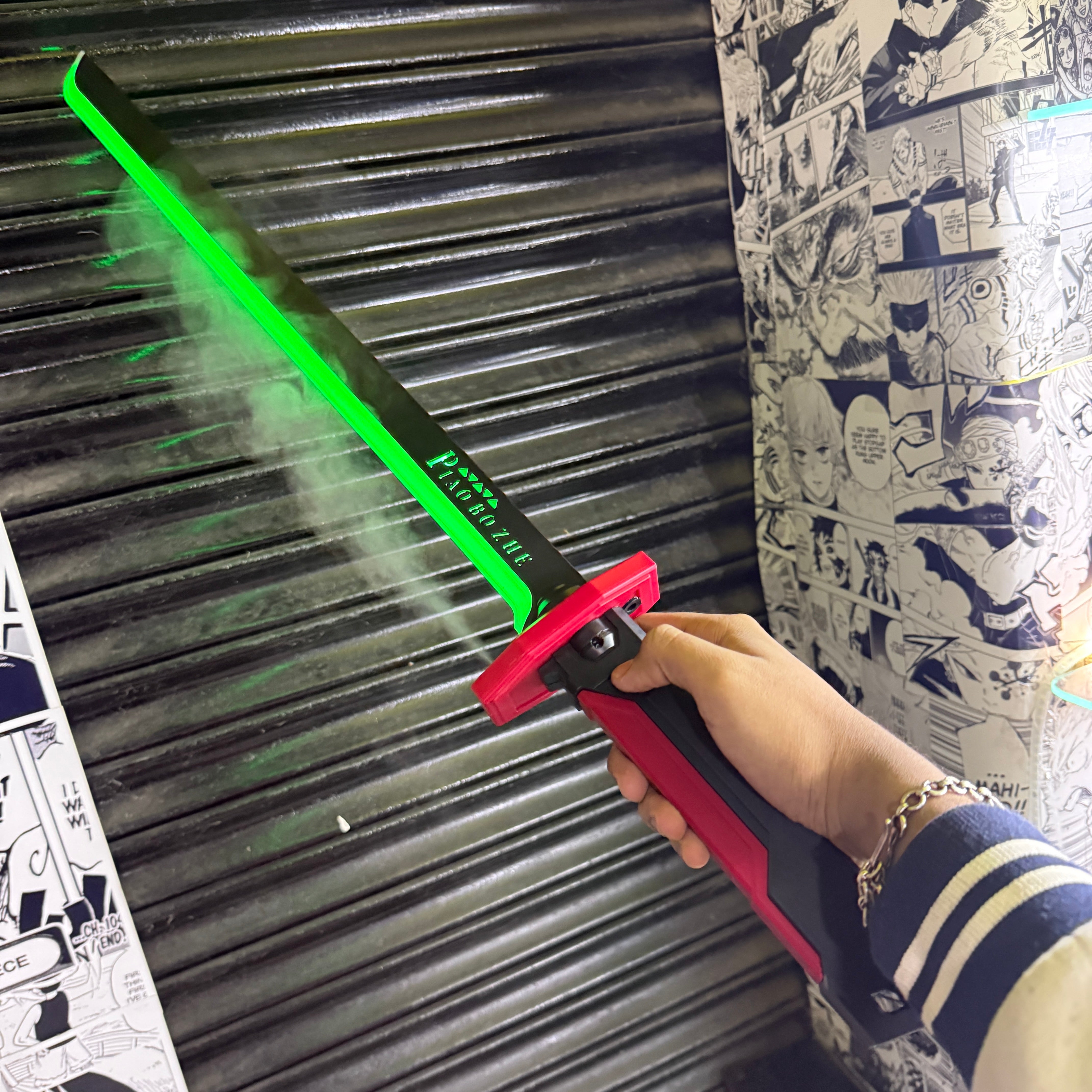 Premium Sparking LED Sword | Trending Katana | Swords with sparks + smoke + light | Rechargeable LED Katana