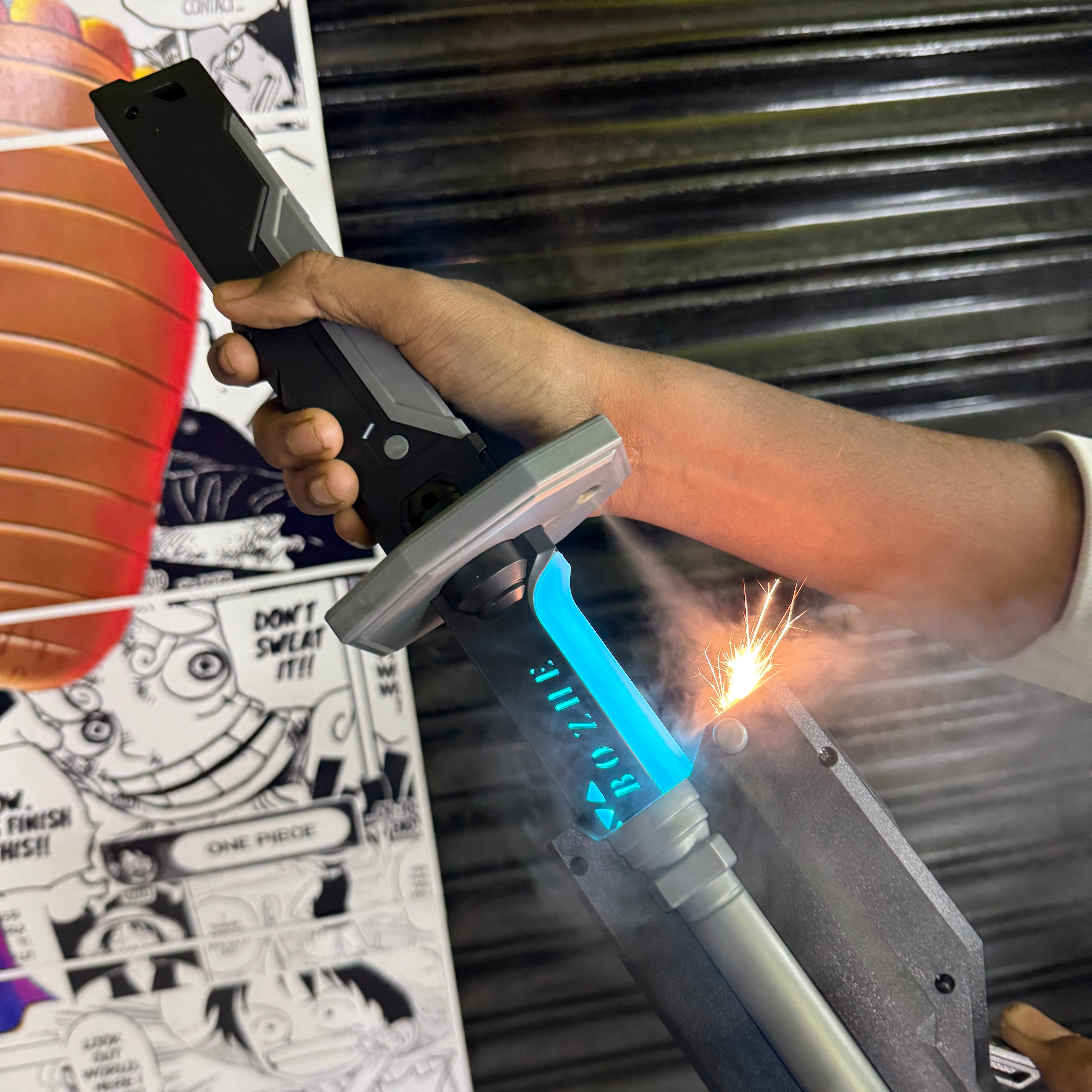 Premium Sparking LED Sword | Trending Katana | Swords with sparks + smoke + light | Rechargeable LED Katana