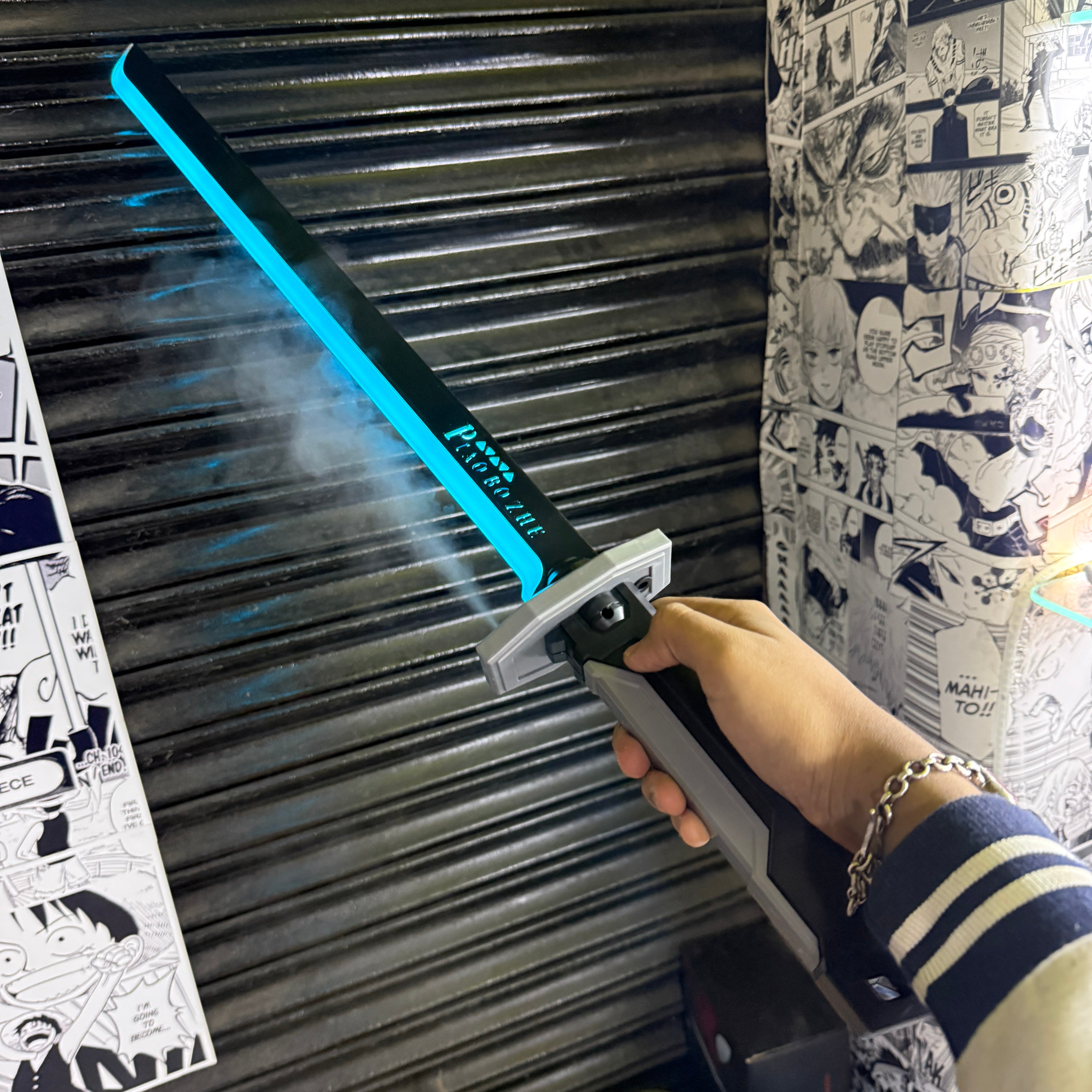 Premium Sparking LED Sword | Trending Katana | Swords with sparks + smoke + light | Rechargeable LED Katana