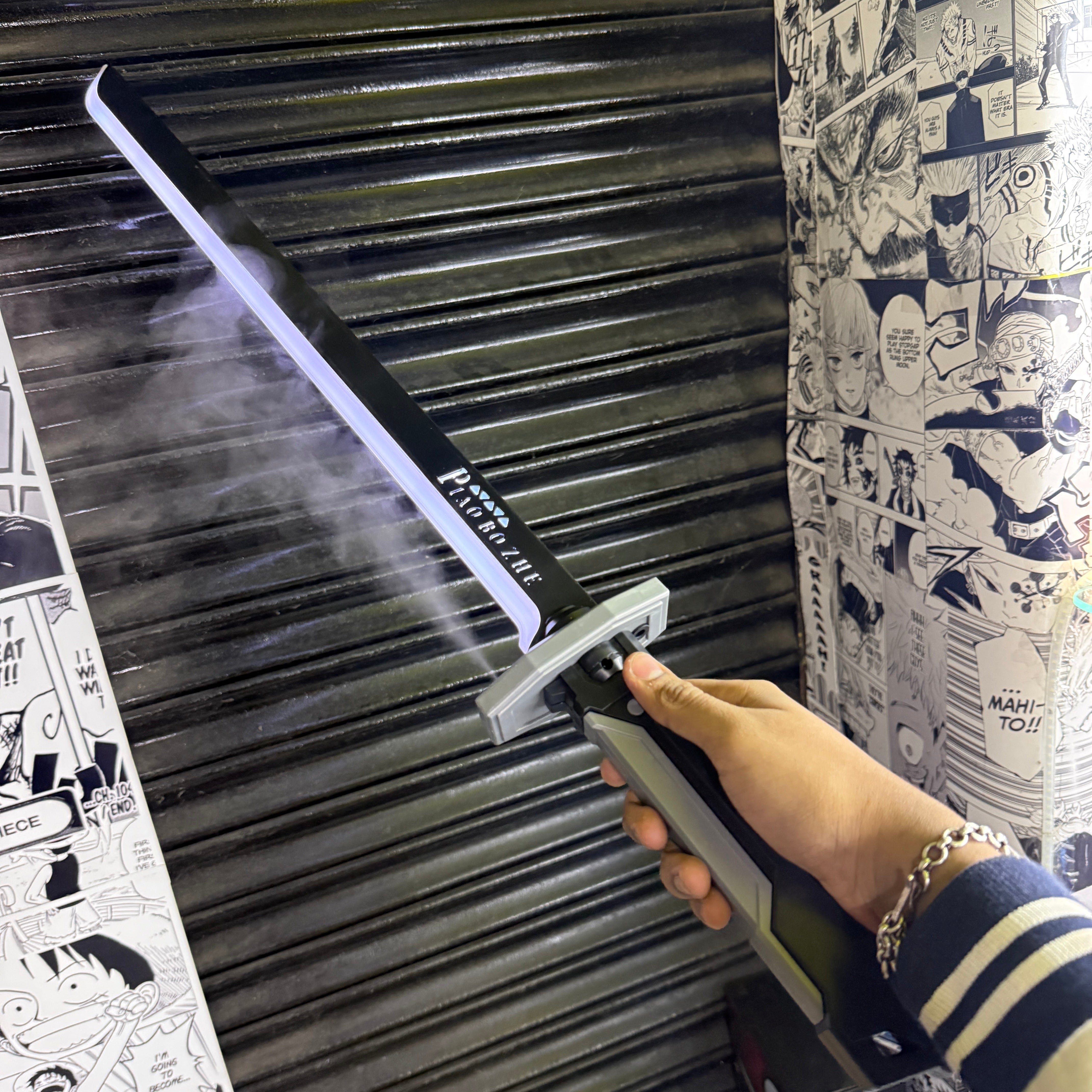 Premium Sparking LED Sword | Trending Katana | Swords with sparks + smoke + light | Rechargeable LED Katana