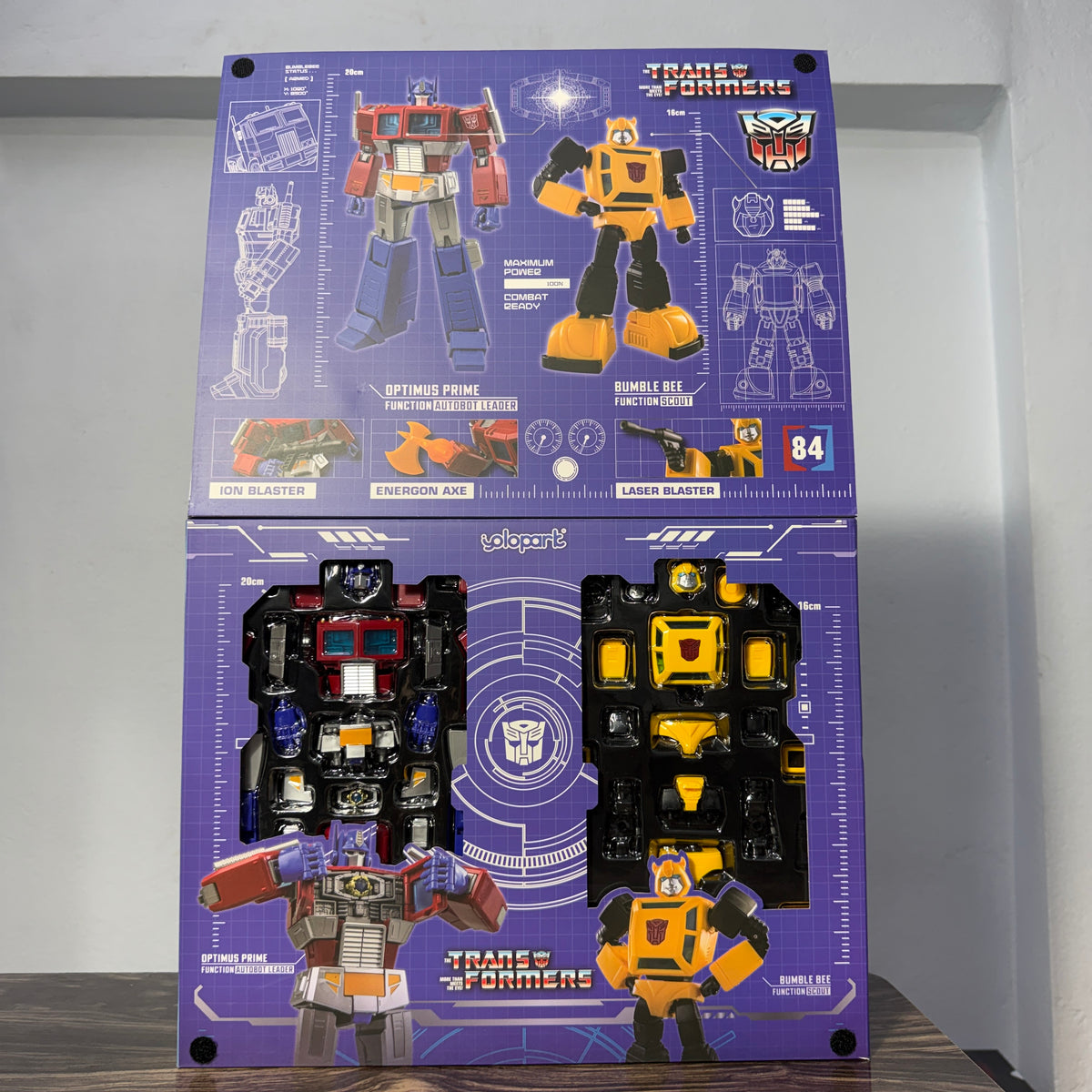 Yolopark Transformers G1 Optimus Prime & Bumblebee Combo Set AMK Advance Model Kit 16cm & 20cm - Hasbro Exclusive