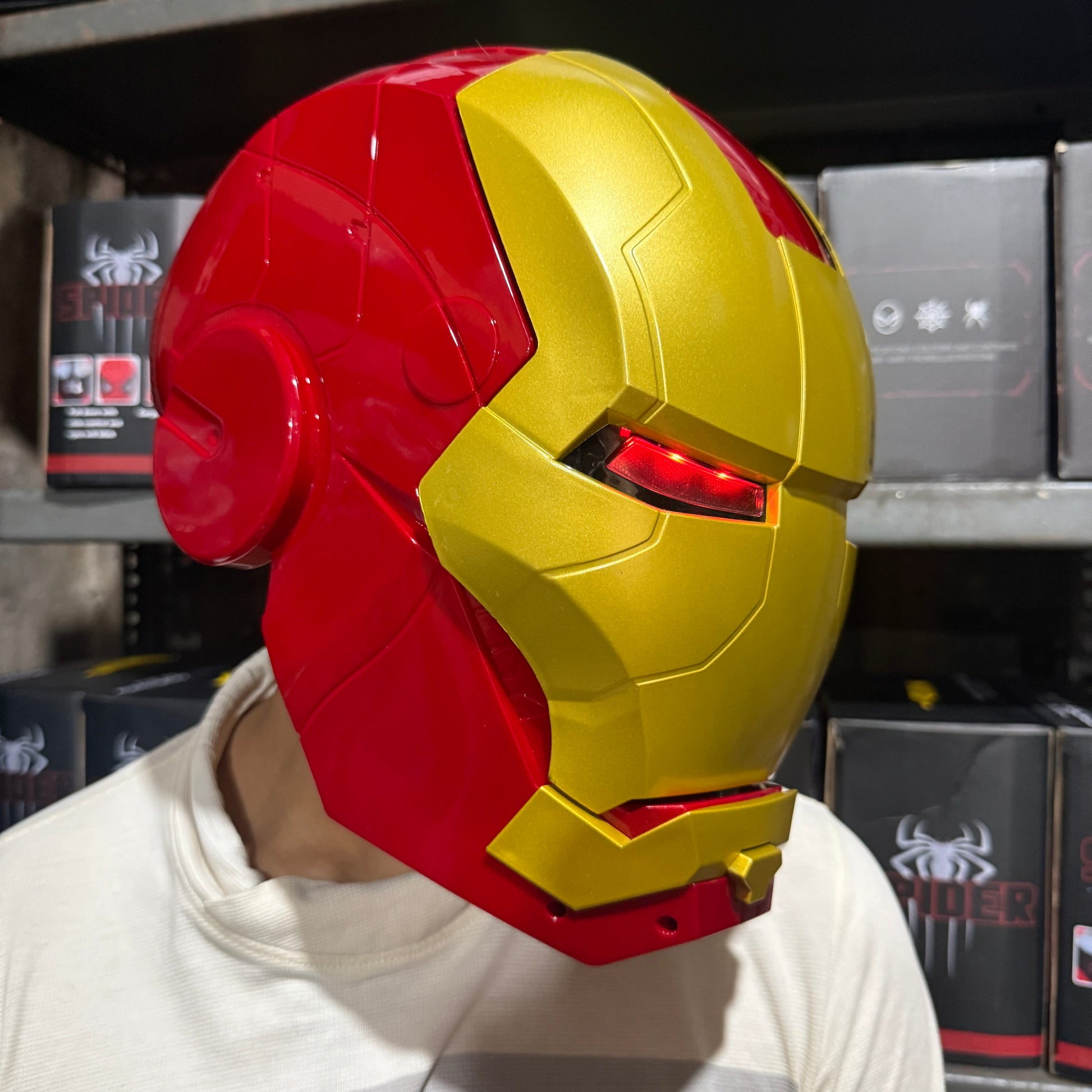 Smart Wearable Iron Man Helmet With Touch Sensor