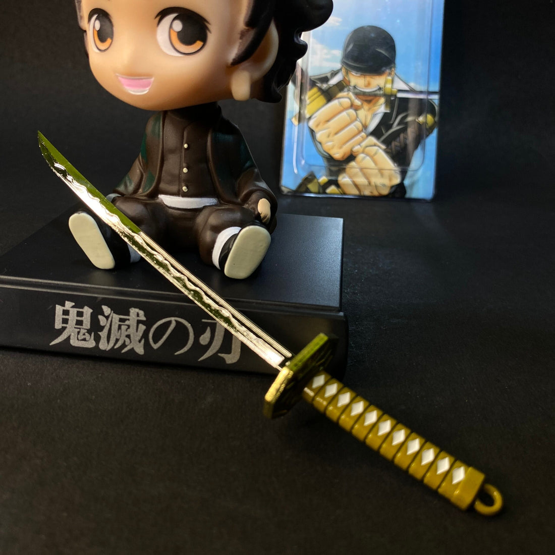 Golden Metal Katana Keychains [16 CM] Keychain Keyring Model 1 || KATANA KEYCHAIN