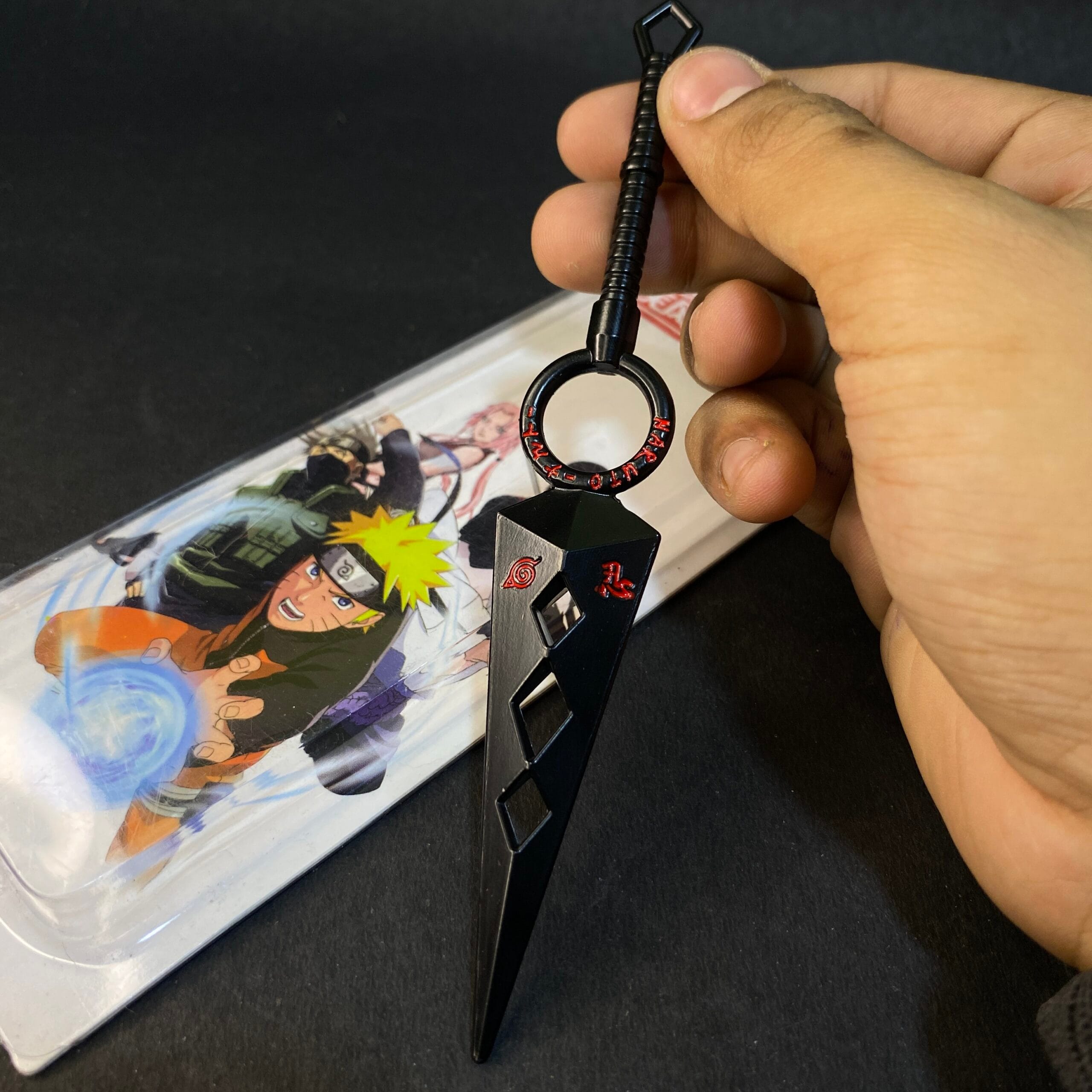 NARUTO METAL KUNAI WEAPON SASUKE UCHIHA [16 cm] KNIFE MODEL 4 || NARUTO