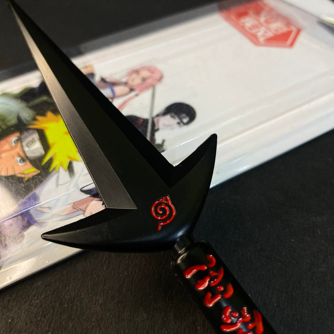 NARUTO METAL KUNAI WEAPON SASUKE UCHIHA [16 cm] KNIFE MODEL 1 || NARUTO