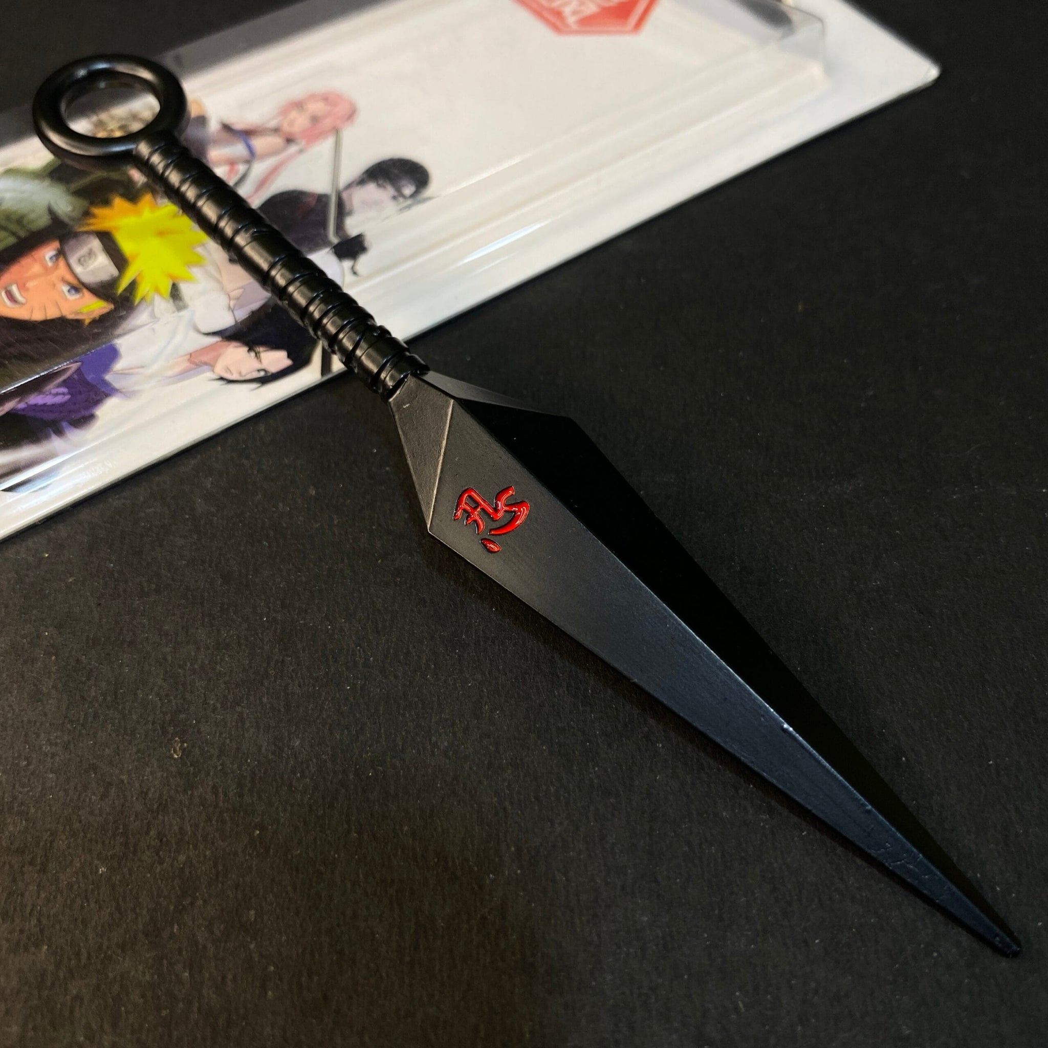 NARUTO METAL KUNAI WEAPON SASUKE UCHIHA [16 cm] KNIFE MODEL 2 || NARUTO