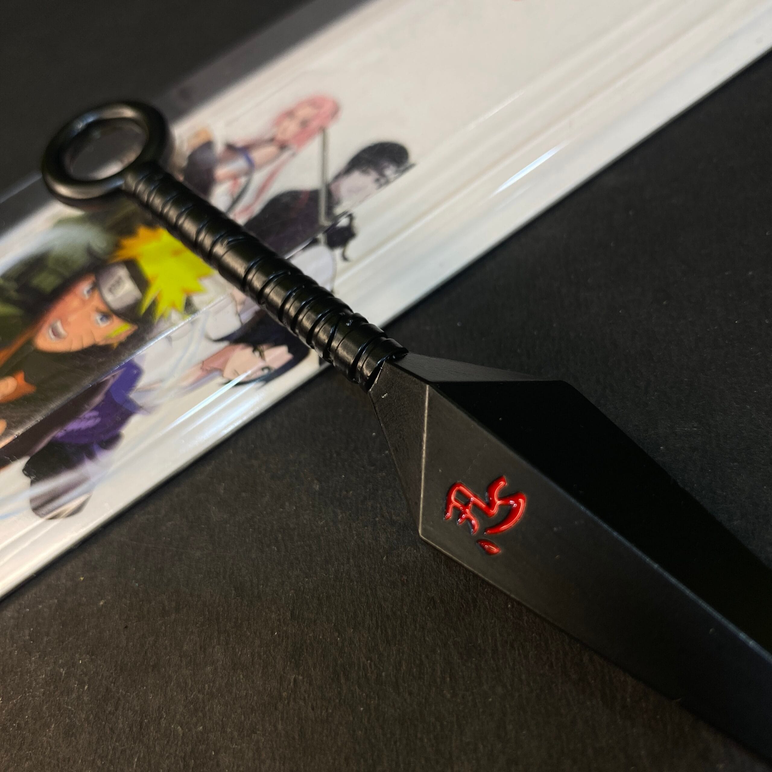 NARUTO METAL KUNAI WEAPON SASUKE UCHIHA [16 cm] KNIFE MODEL 2 || NARUTO