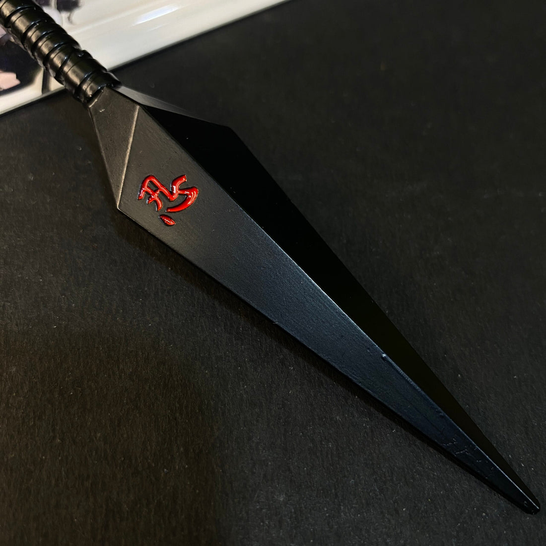 NARUTO METAL KUNAI WEAPON SASUKE UCHIHA [16 cm] KNIFE MODEL 2 || NARUTO
