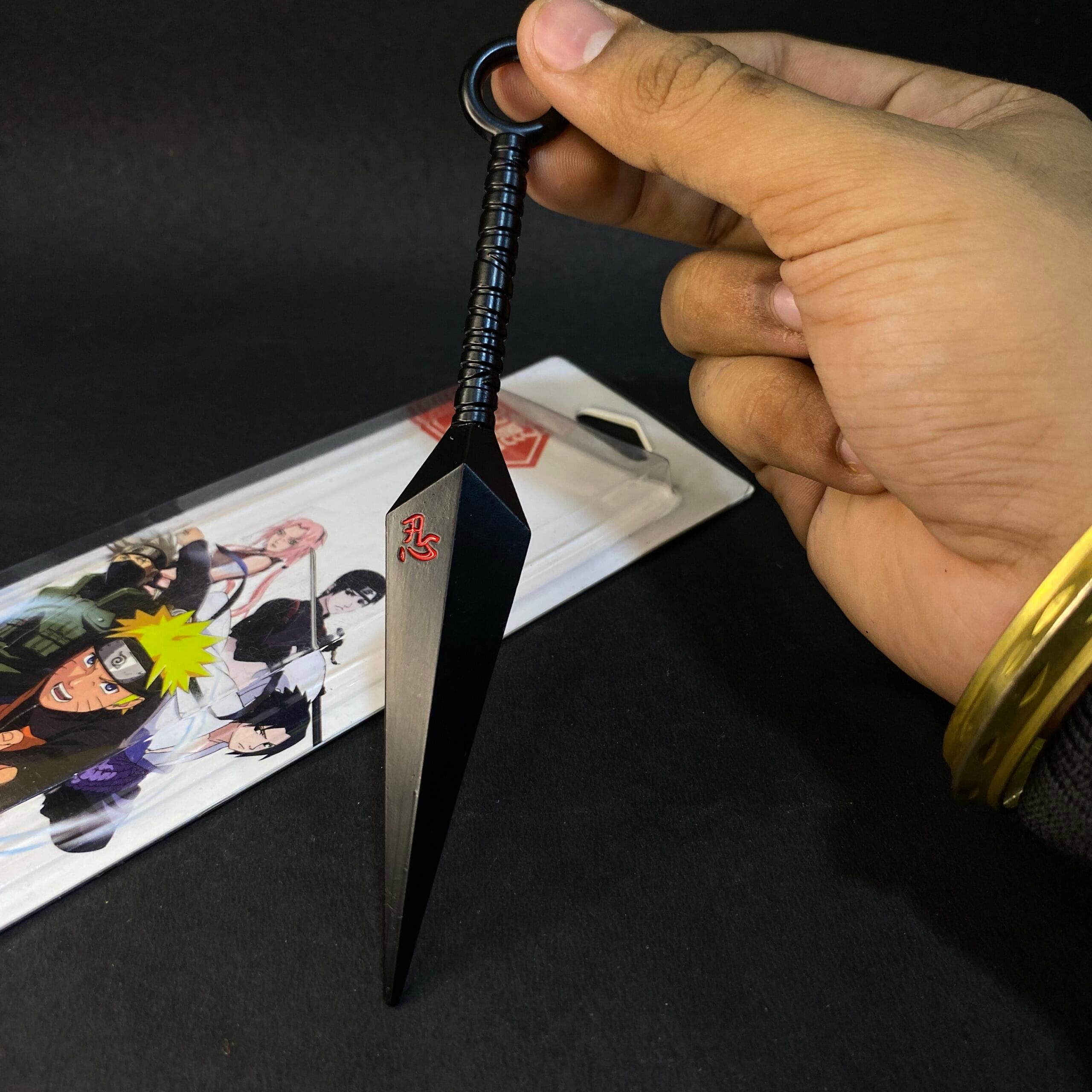 NARUTO METAL KUNAI WEAPON SASUKE UCHIHA [16 cm] KNIFE MODEL 2 || NARUTO