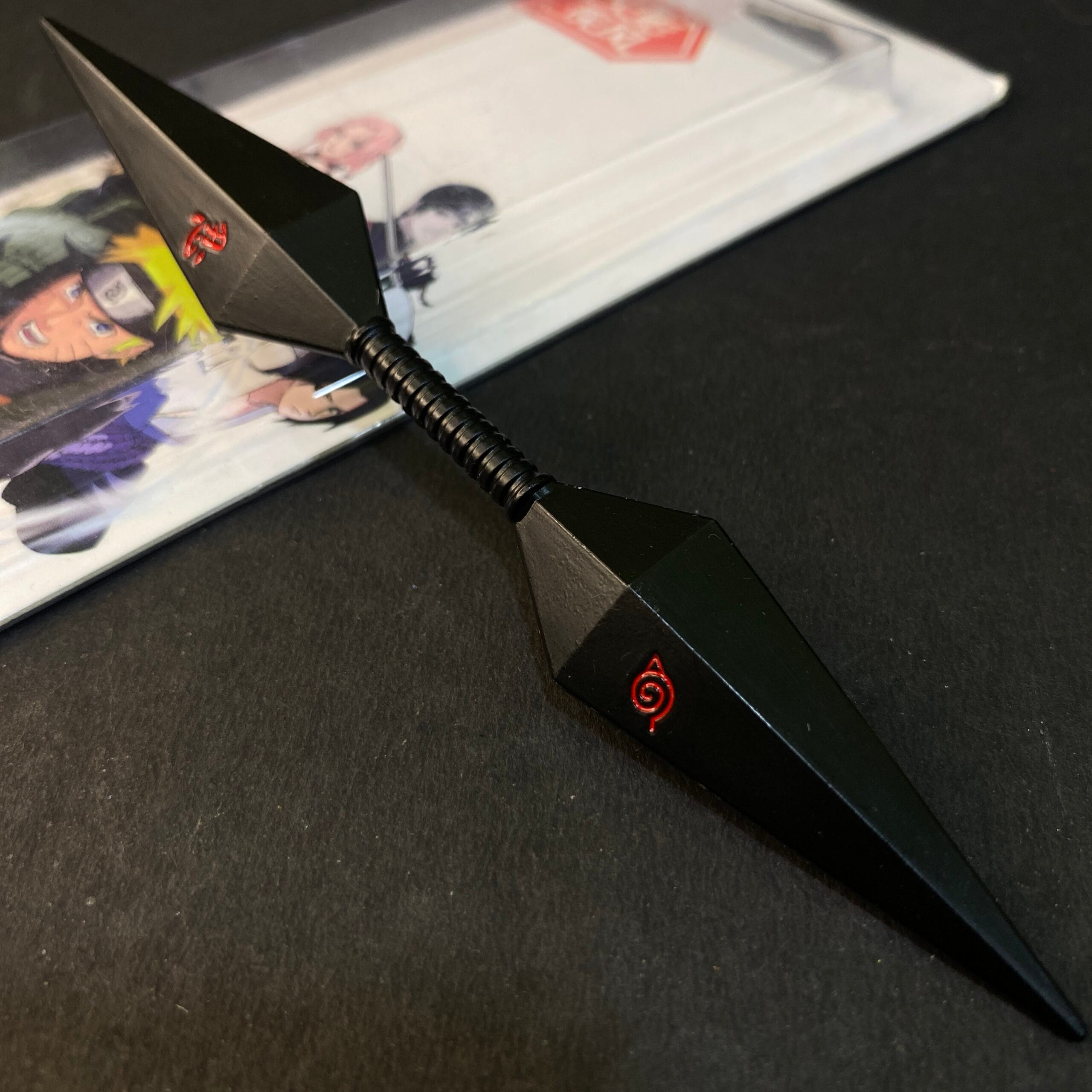NARUTO METAL KUNAI WEAPON SASUKE UCHIHA [16 cm] KNIFE MODEL 3 || NARUTO