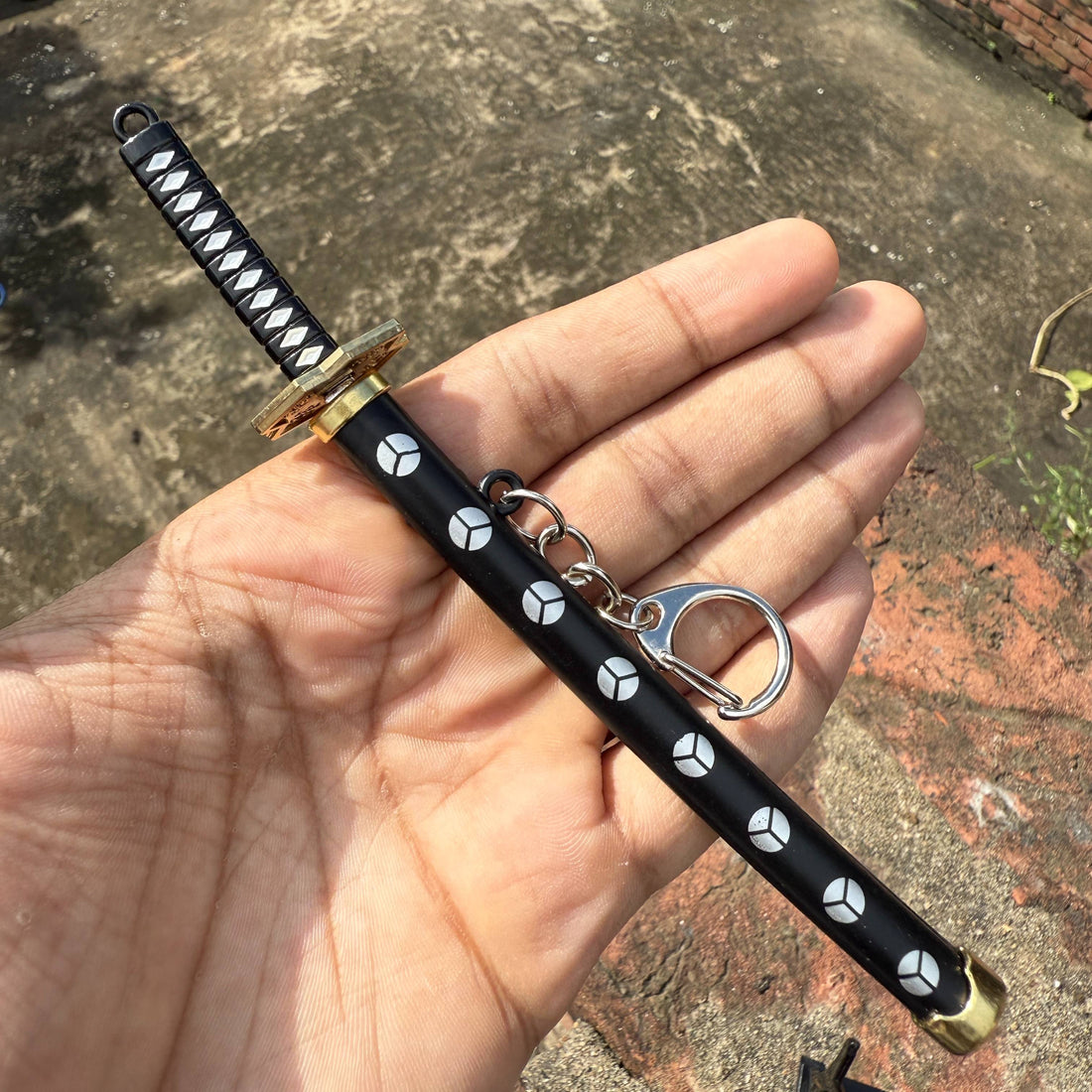 Zoror Black Metal Katana Keychains [16 CM] Keychain Keyring Model 2 || KATANA KEYCHAIN