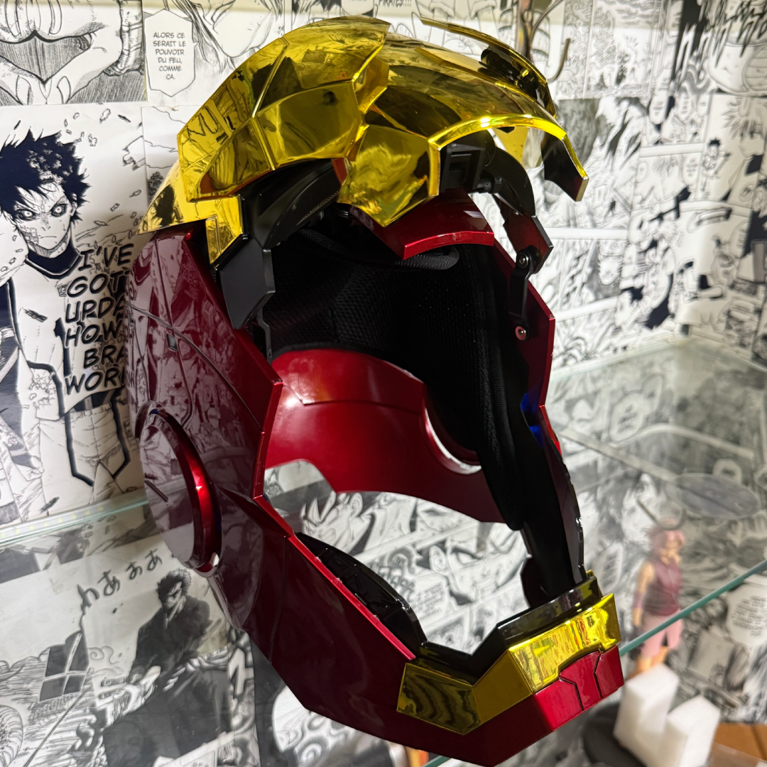 Iron Man MK5 Helmet Limited Edition with Voice Control & Remote ( Original Display Box ) || || Breathable Material || MARVEL