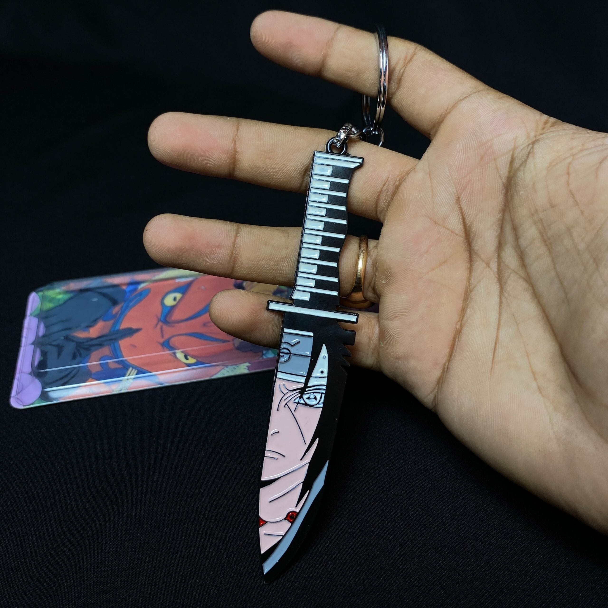 Itachi Uchiha Knife Metal Sword [13 cm] Keychain Keyring || NARUTO