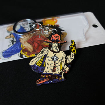 Portgas D. Ace Limited Edition Metal Keychain Keyring || ONE PIECE