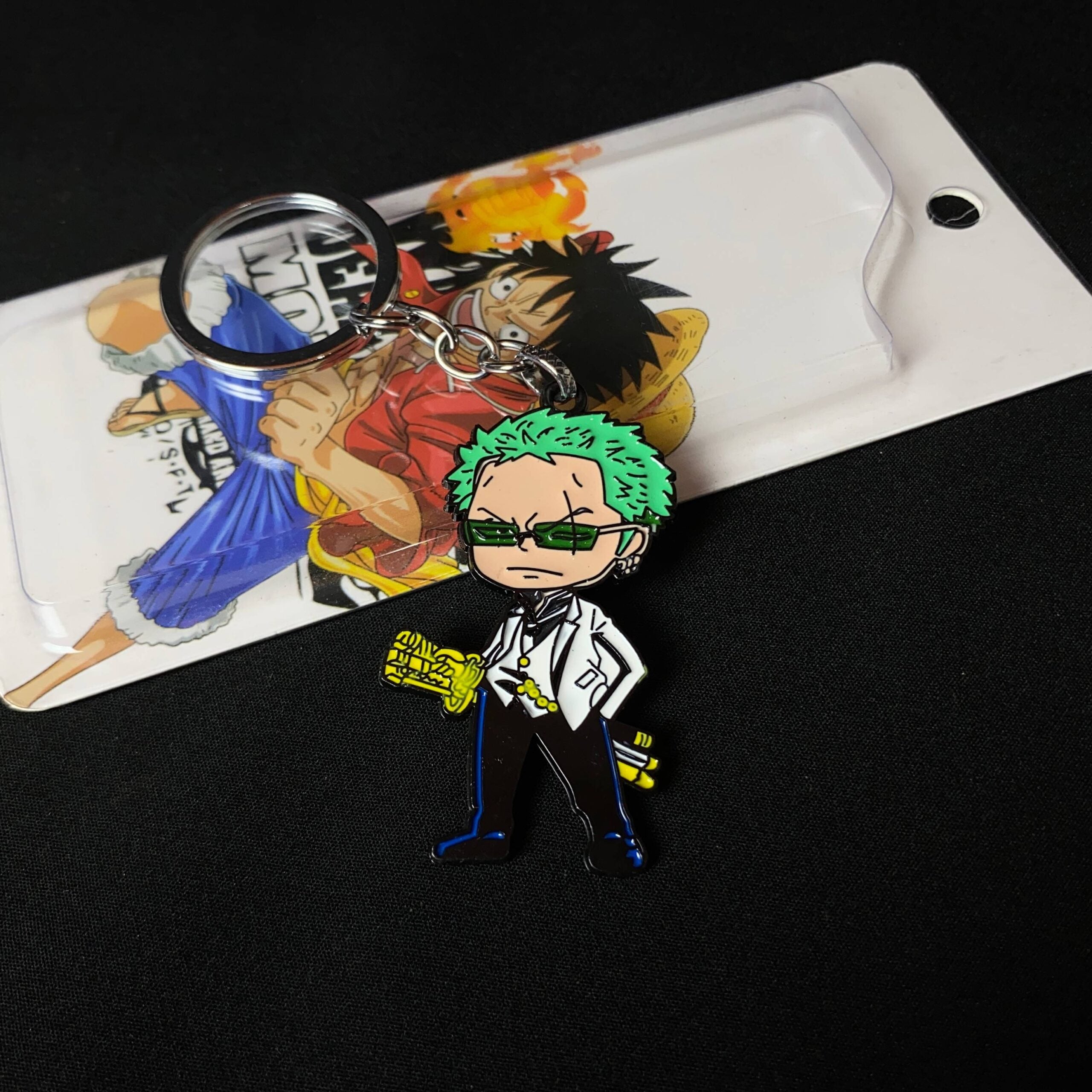 One Piece Roronoa Zoro Metal Keychain Keyring || ONE PIECE