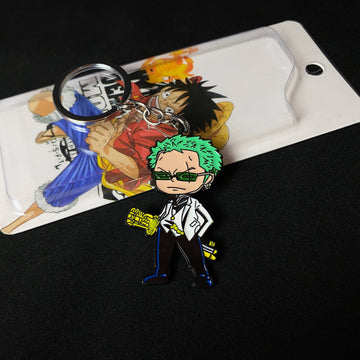 One Piece Roronoa Zoro Metal Keychain Keyring || ONE PIECE