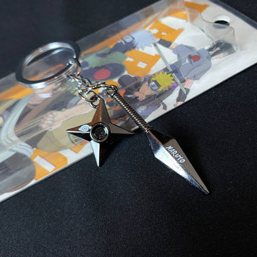 Naruto Kunai x Shuriken Keychain &  Samurai [9 CM] Keychain Keyring || NARUTO