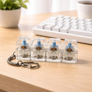 Stress Key || LED Mechanical Keyboard Keychain Clicker || Trending Keychain