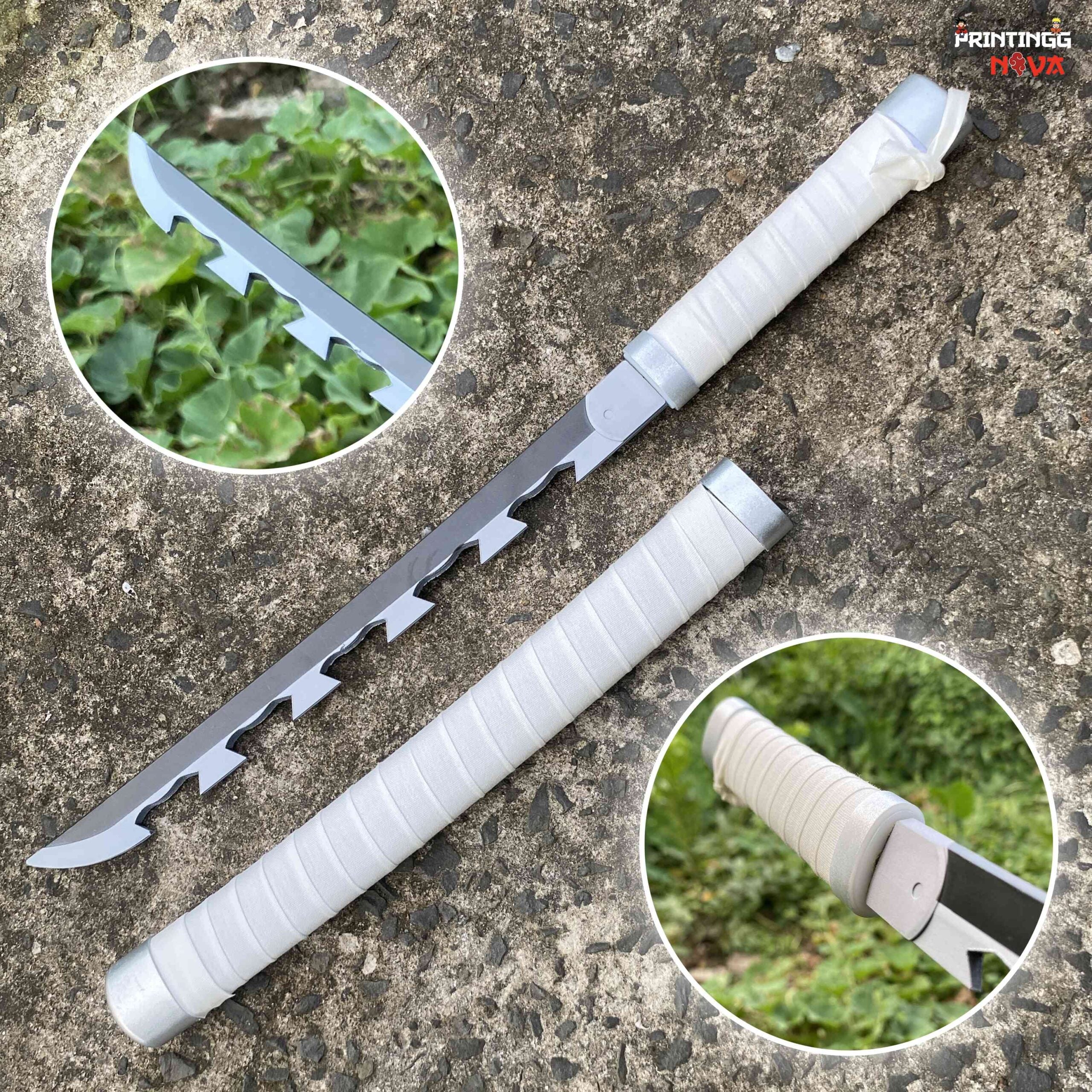 Insouke Cosplay Replica Medium Size Wooden Katana With Free Stand [42 CM] || DEMON SLAYER