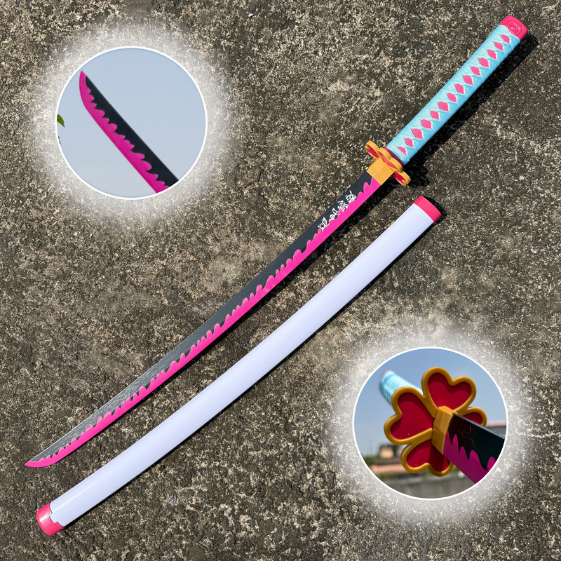 Demon Slayer Mitsuri’s Nichirin Cosplay Replica Premium Life Size Wooden Katana [104 CM] || DEMON SLAYER