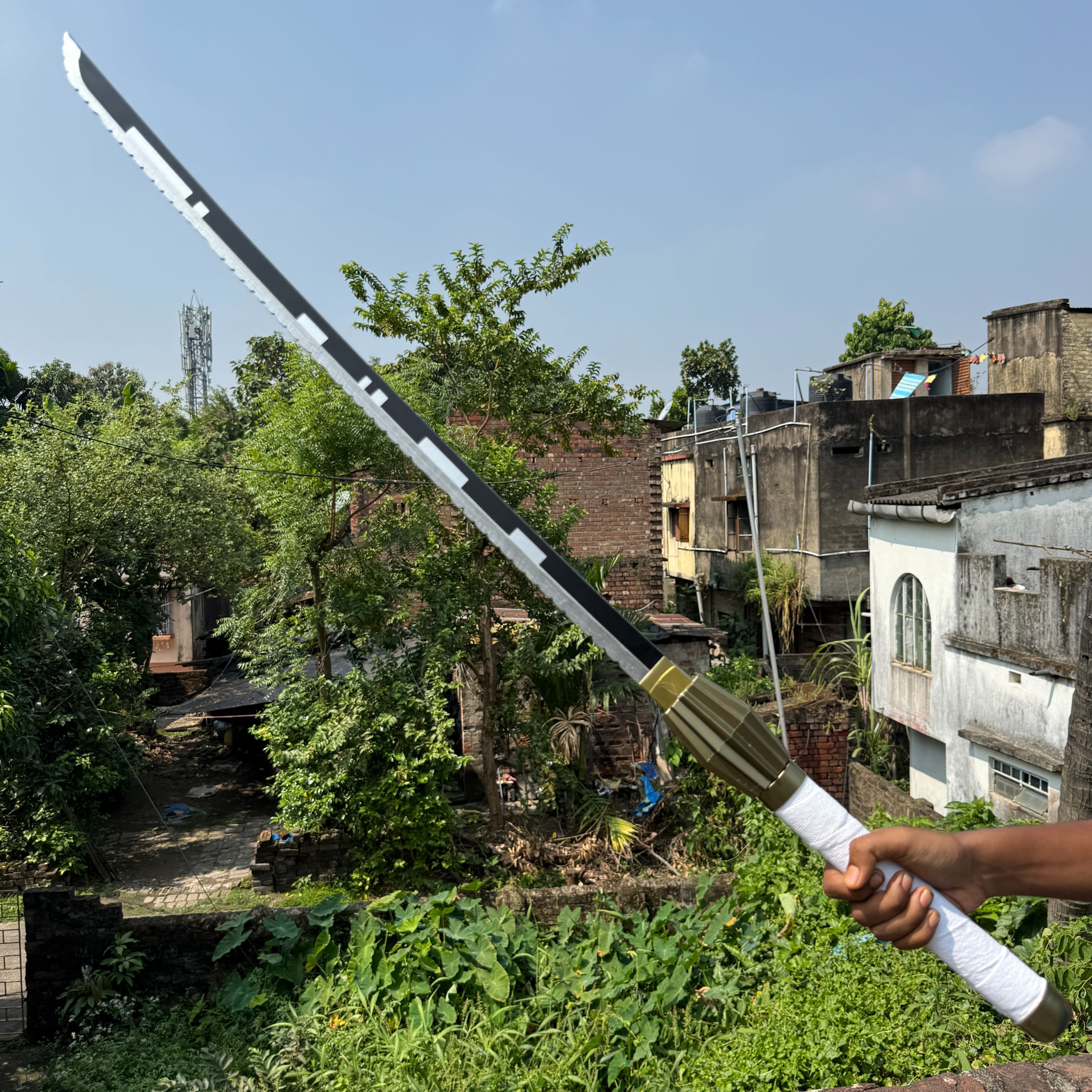 Bleach Kenpachi Zaraki Cosplay Replica Premium Life Size Wooden Katana [104 CM] || BLEACH